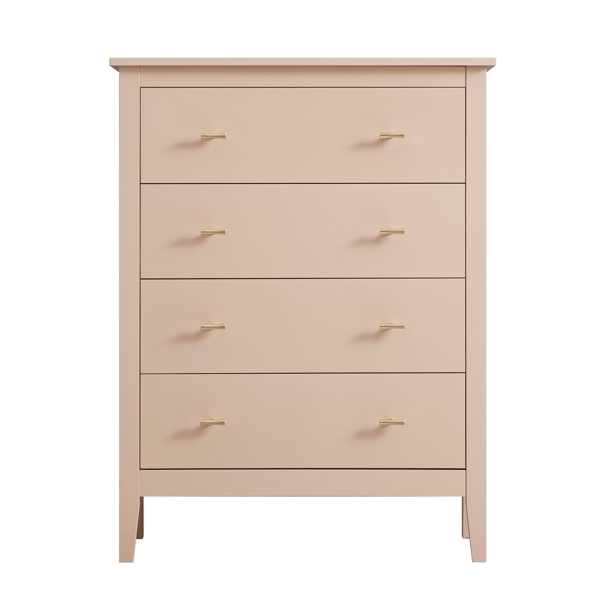 Oakham 4-Drawer Dresser, Nude Pink
