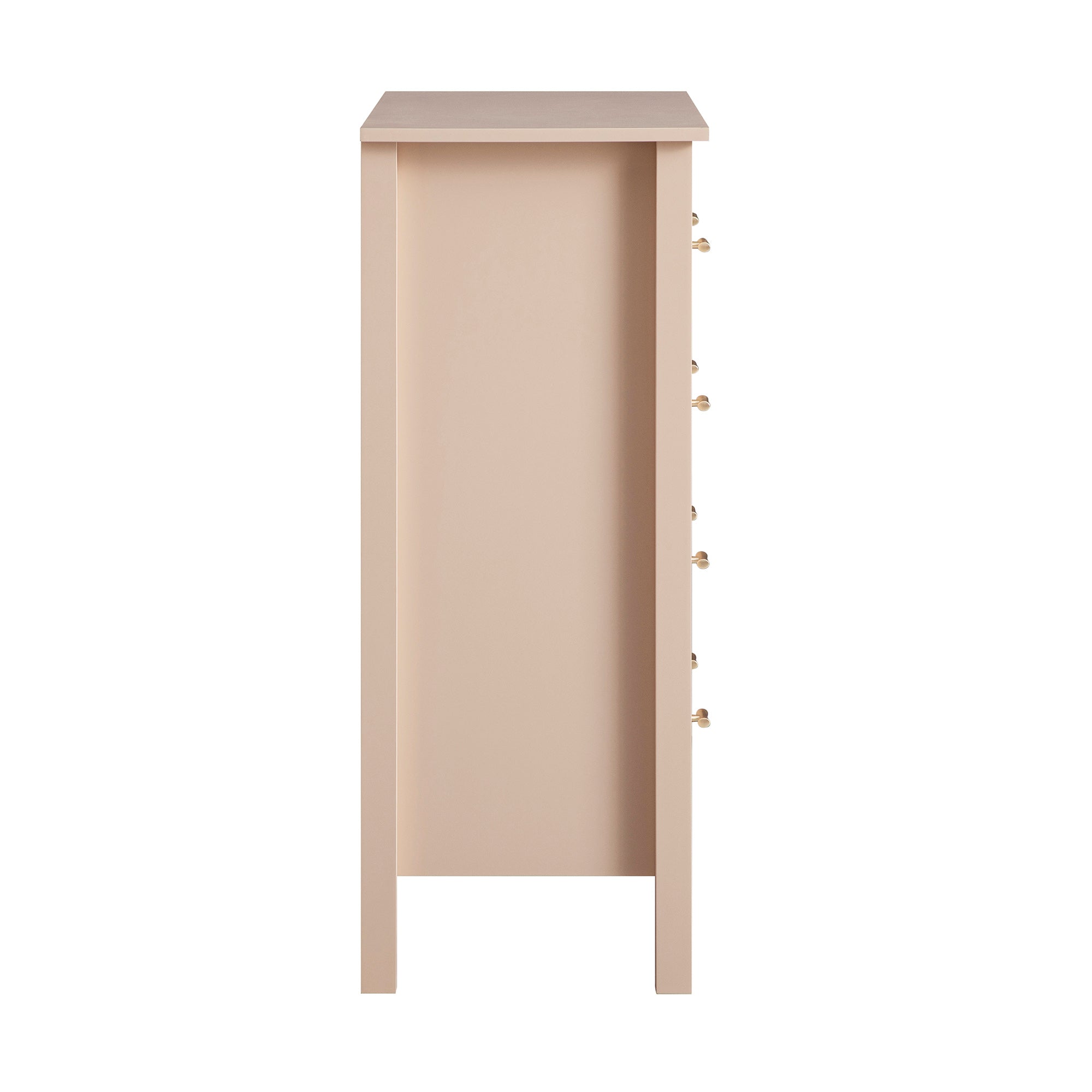 Oakham 4-Drawer Dresser, Nude Pink