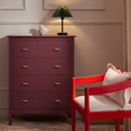 Oakham 4-Drawer Dresser, Wild Cherry