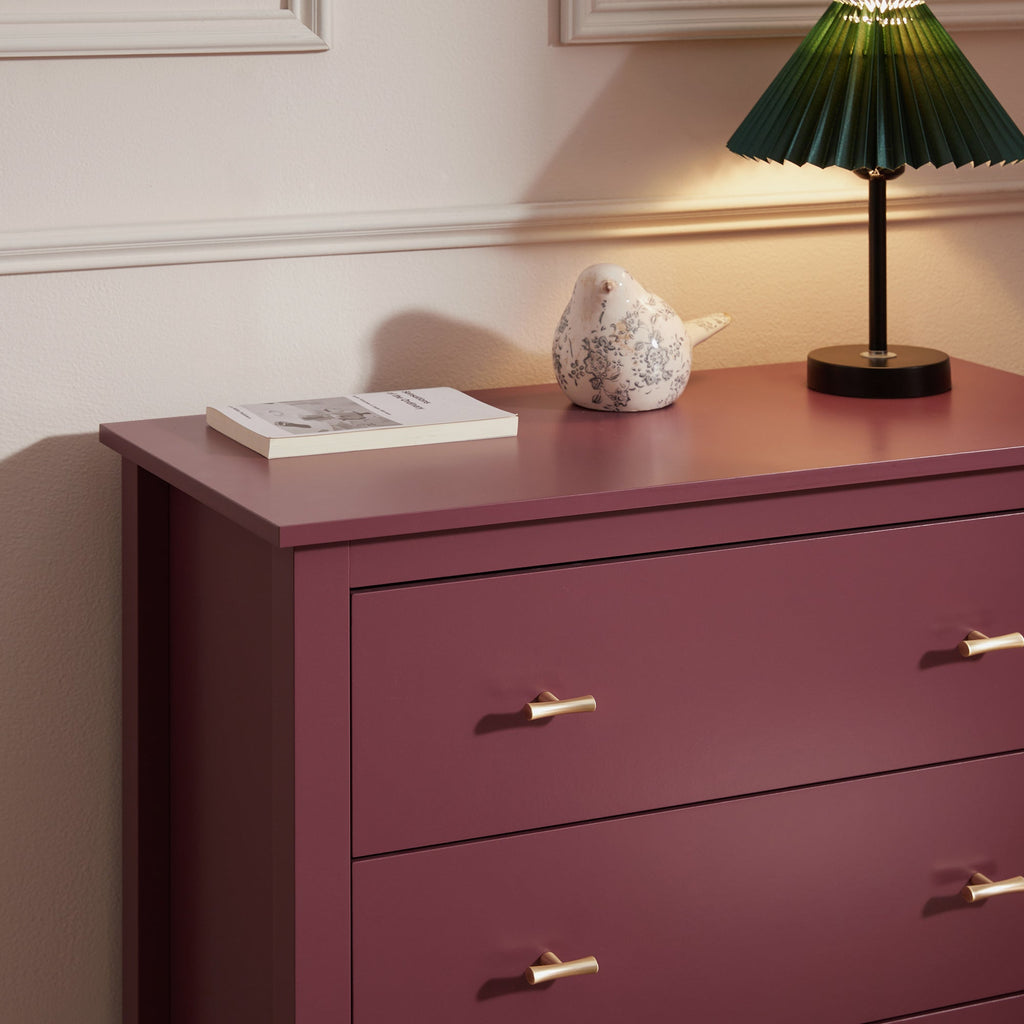 Oakham 4-Drawer Dresser, Wild Cherry