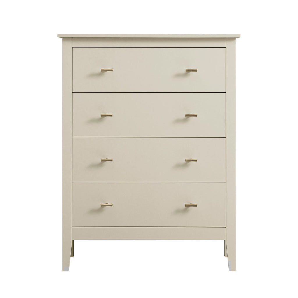 Oakham 4-Drawer Dresser, Shaded White
