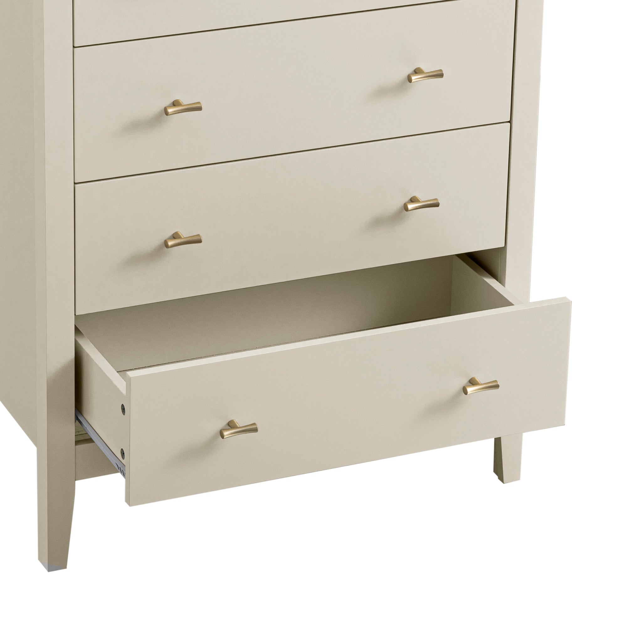 Oakham 4-Drawer Dresser, Shaded White
