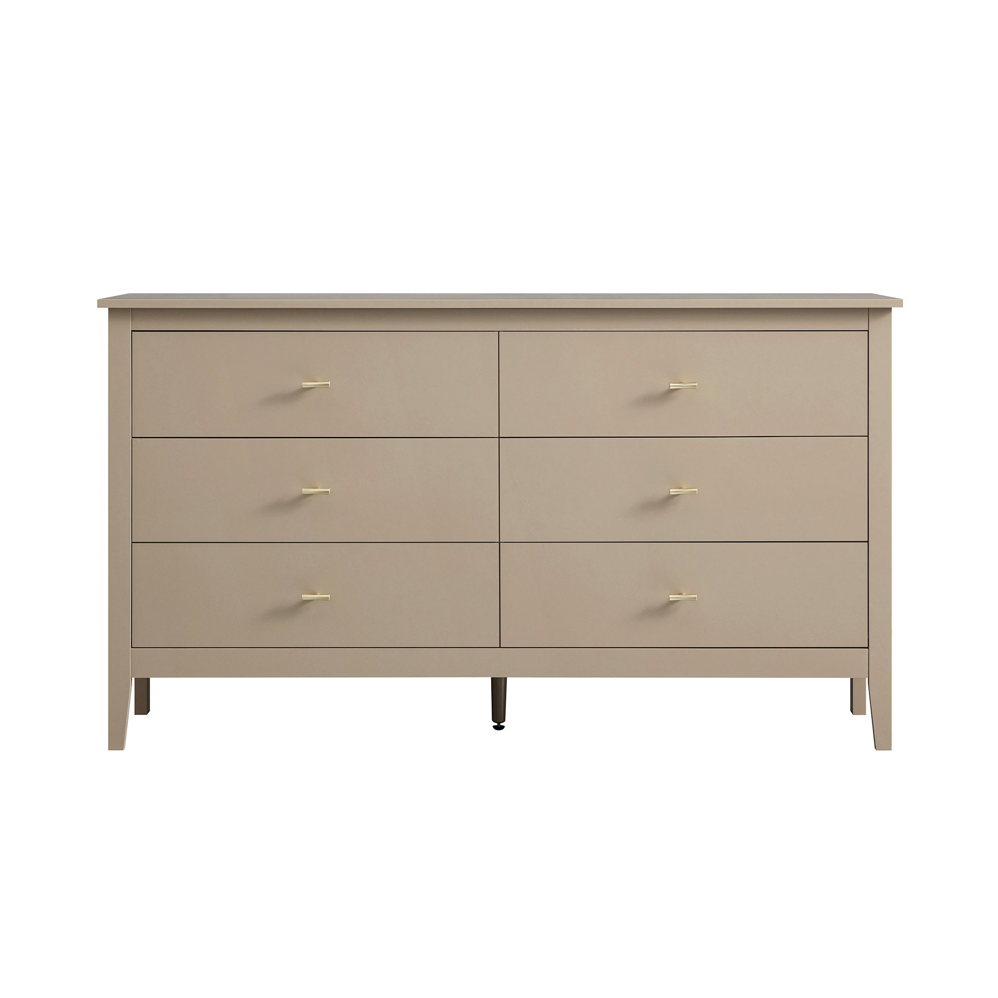 Oakham 6-Drawer Dresser, Deep Greige
