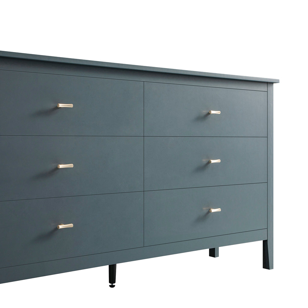 Oakham 6-Drawer Dresser, Stormy Blue