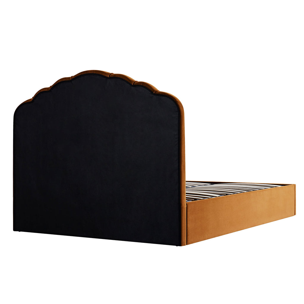 Hana Ottoman Storage Bed, Cinnamon Velvet