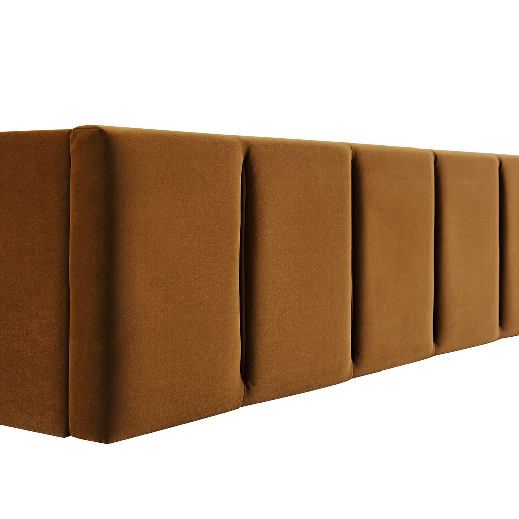 Hana Ottoman Storage Bed, Cinnamon Velvet