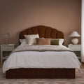 Hana Ottoman Storage Bed, Cinnamon Velvet